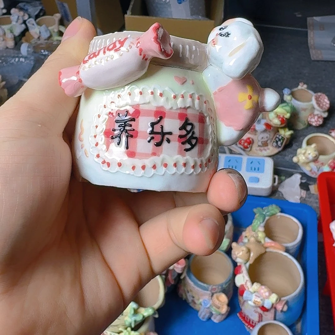 老梧家的手工陶瓷多肉花盆