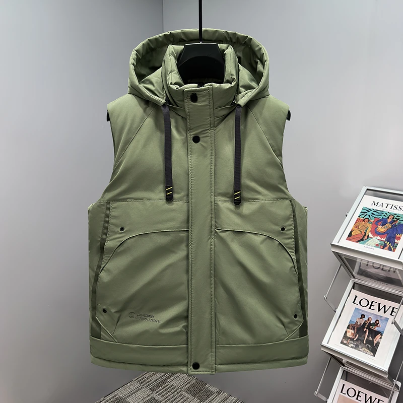 2025秋冬季棉马甲男士三防马夹潮流外穿保暖背心学生坎肩加厚外套