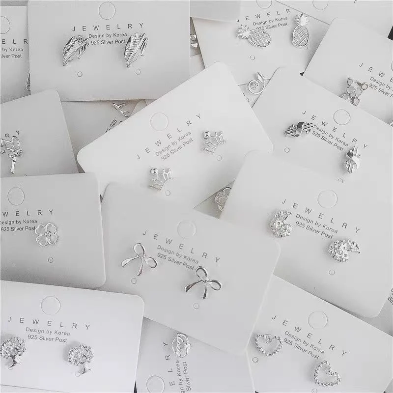 合金锆石耳饰 合金耳饰 钛钢耳饰时尚百搭小众韩版《直播链接》