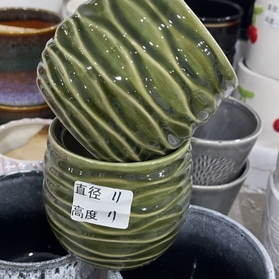 多肉绿植陶瓷花盆9.9包邮，有孔