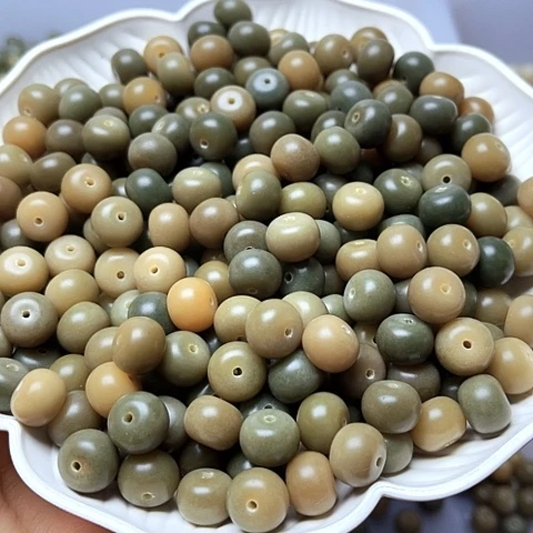 吊坠白玉菩提白玉菩提11阴皮苹果100颗卡灯牌宠80颗