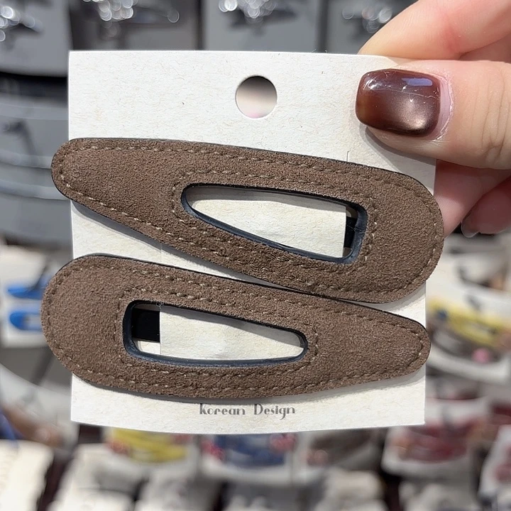 布艺铁合金咖色麂皮绒一对