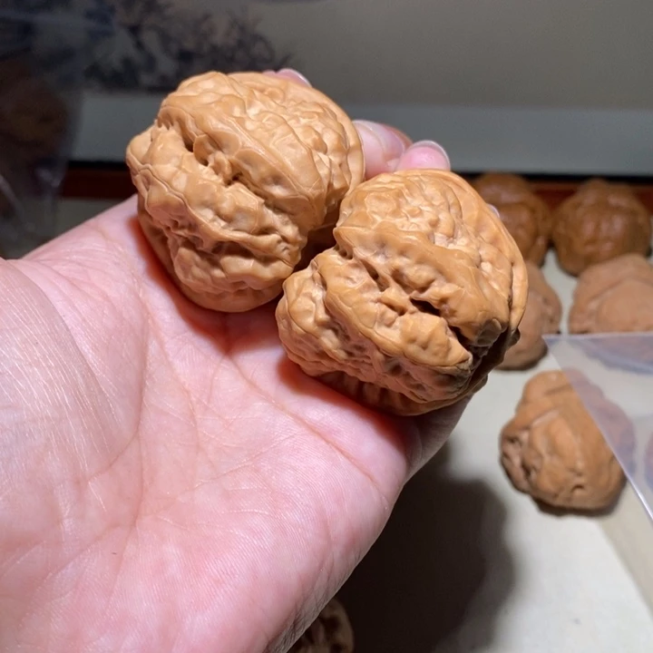 把件文玩核桃43深开背