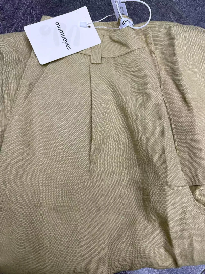 A1-4卡其色“纯色”休闲裤（007）