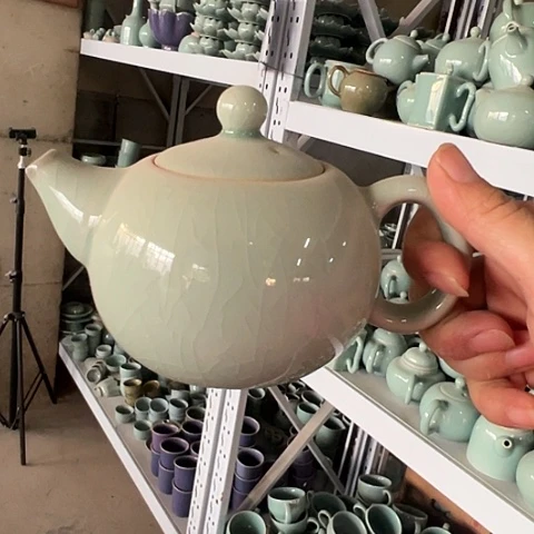 汝瓷瑕西施壶大容量福利