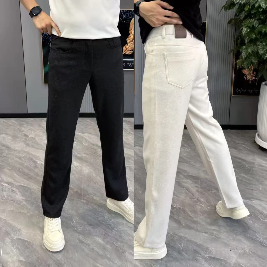 男裤2025早秋新款休闲裤男款时尚百搭直筒裤净版裤子男款秋冬款
