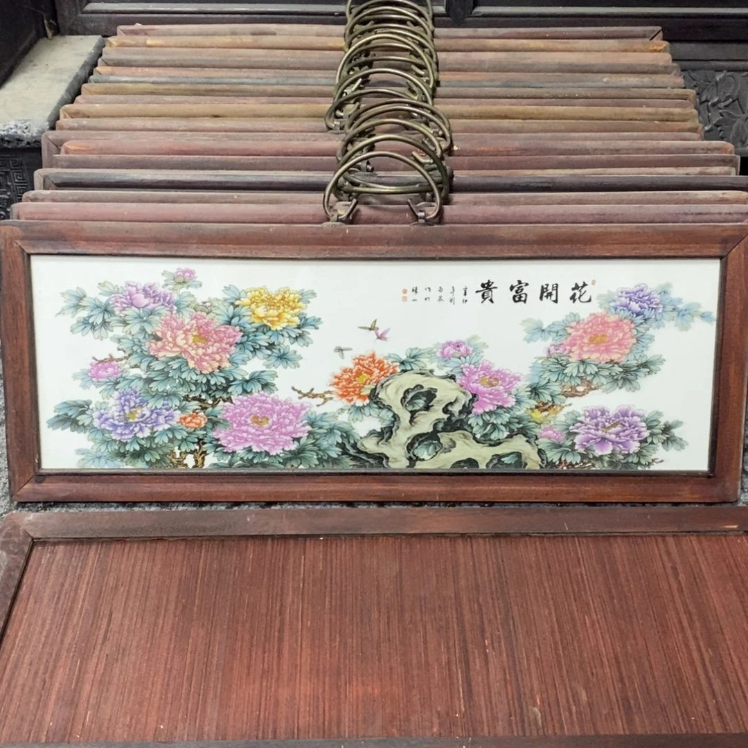 瓷53*21 景德镇瓷板画柴窑烧制