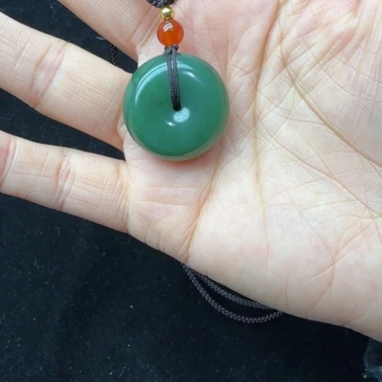 和田玉颈饰未镶嵌2.6厚面包口