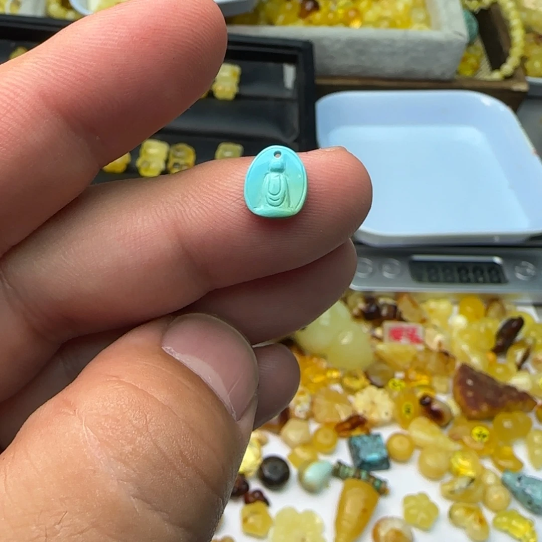 绿松石合金吊坠悟道