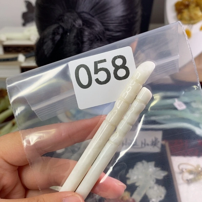 【闪购商品】岫玉发饰未镶嵌莉*