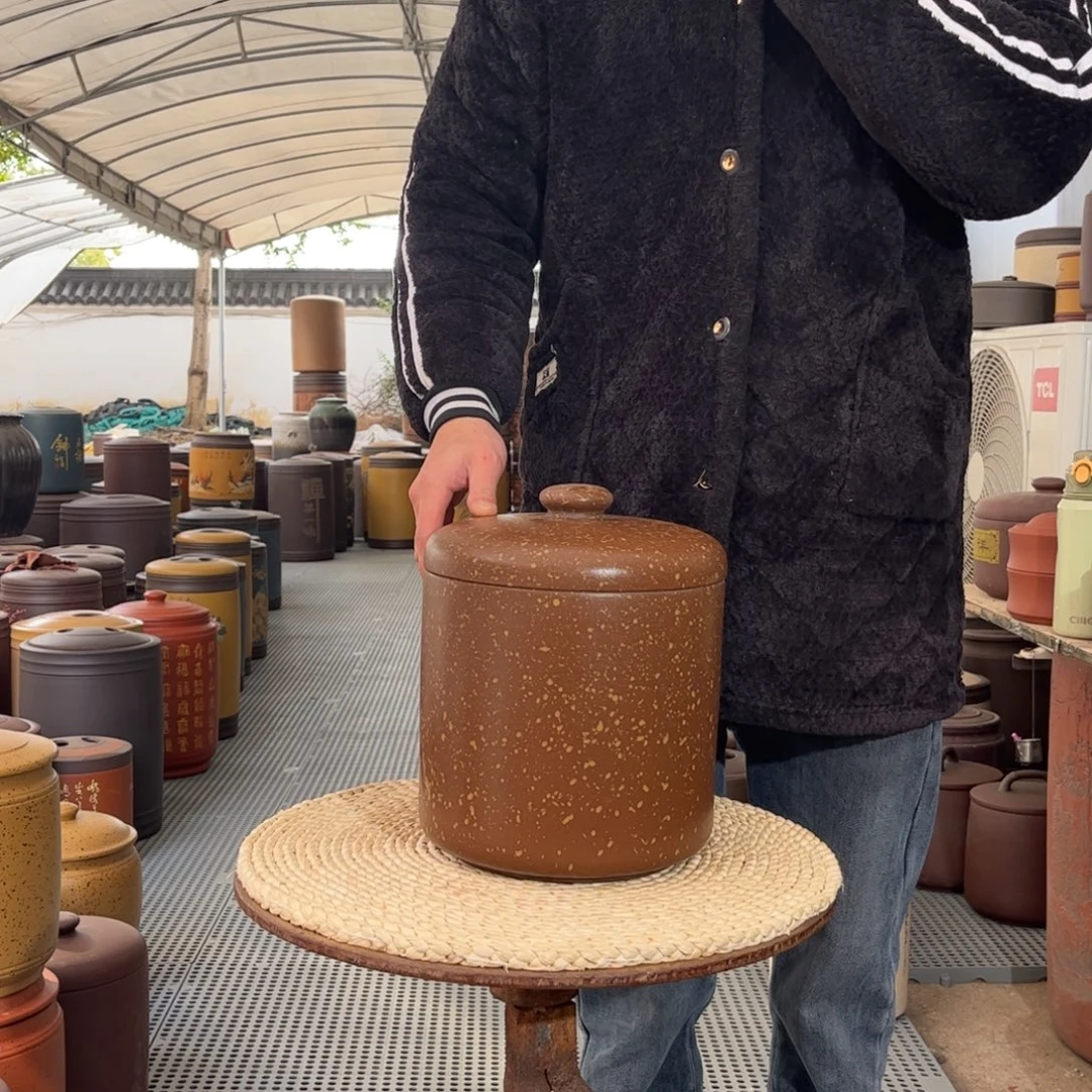 茶叶罐紫砂8饼茶叶罐