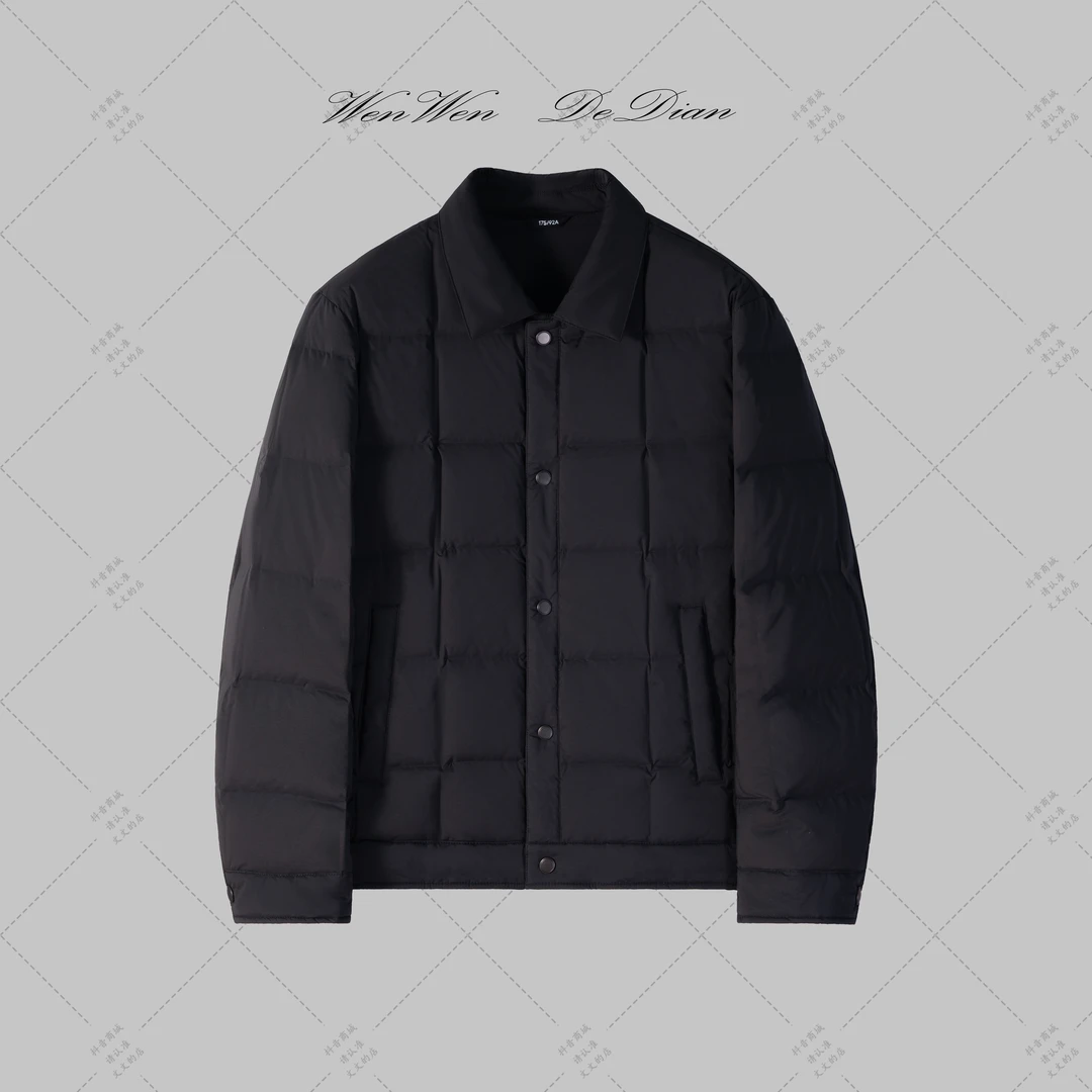 【新国标90绒】冬季男士高端轻奢商务夹克羽绒服外套w0195