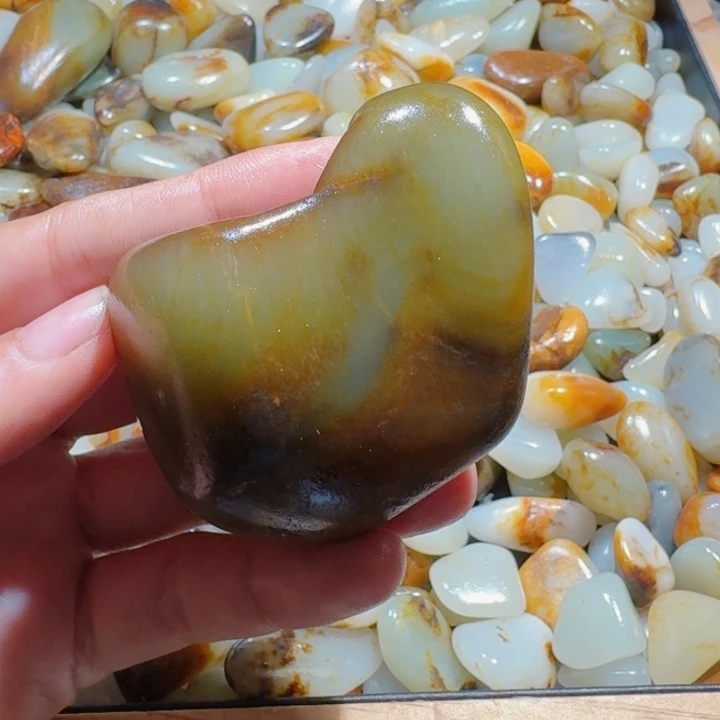 石***墅颈饰未镶嵌和田玉109克