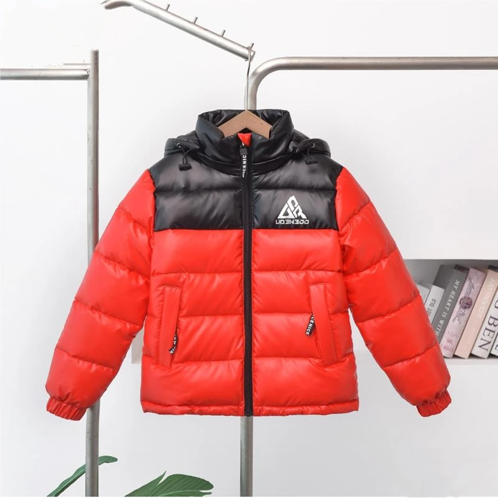 儿童冬季免洗连帽棉服男童百搭休闲中大童加厚棉衣 UH-009