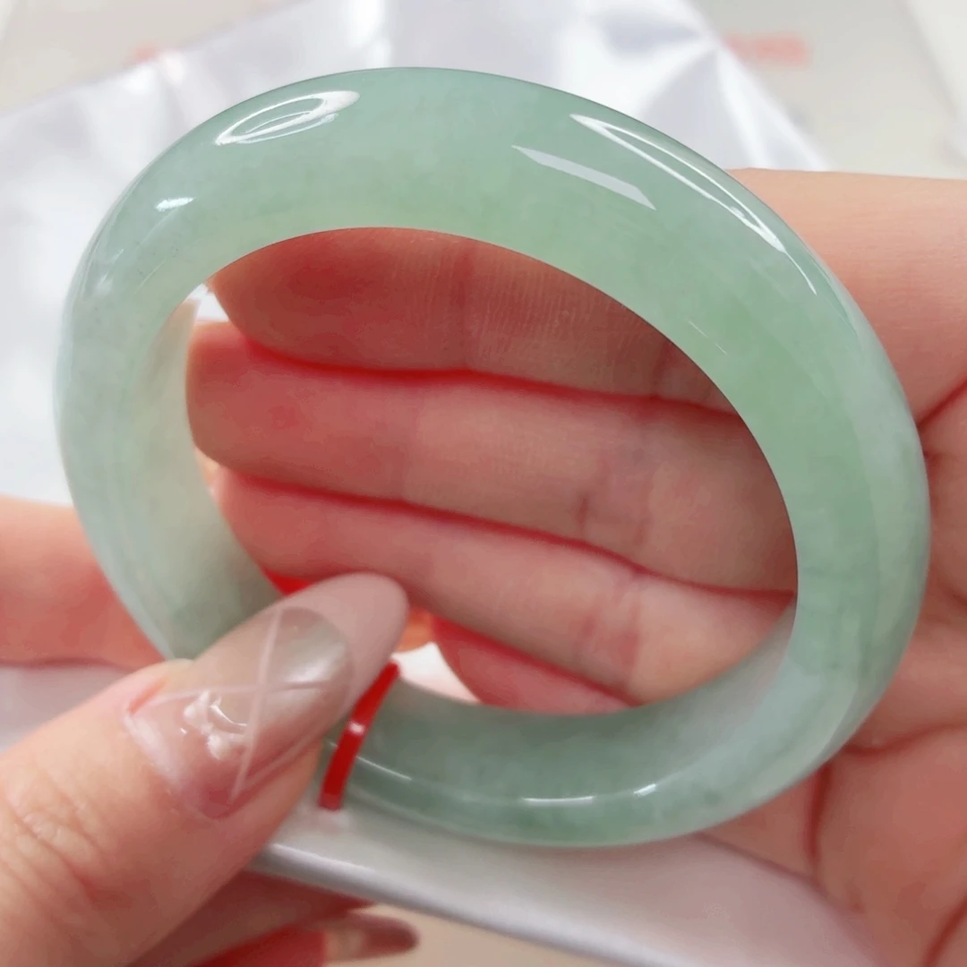 翡翠未镶嵌手镯53.8x239