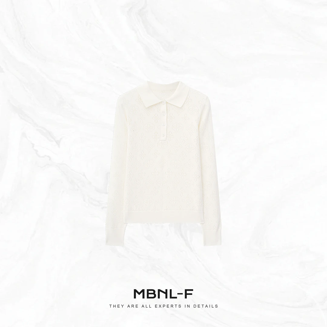 MBNL-F"L.U. TEDI" 绵羊毛定织POLO领毛织上衣 秦磊XM-XMY2590