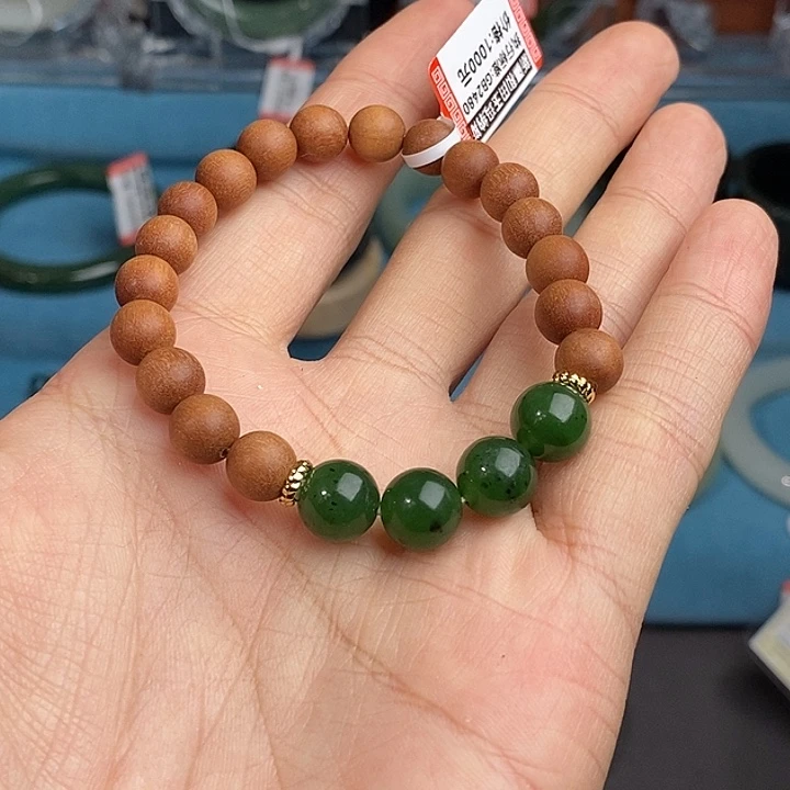 和田玉（碧玉）未镶嵌手串