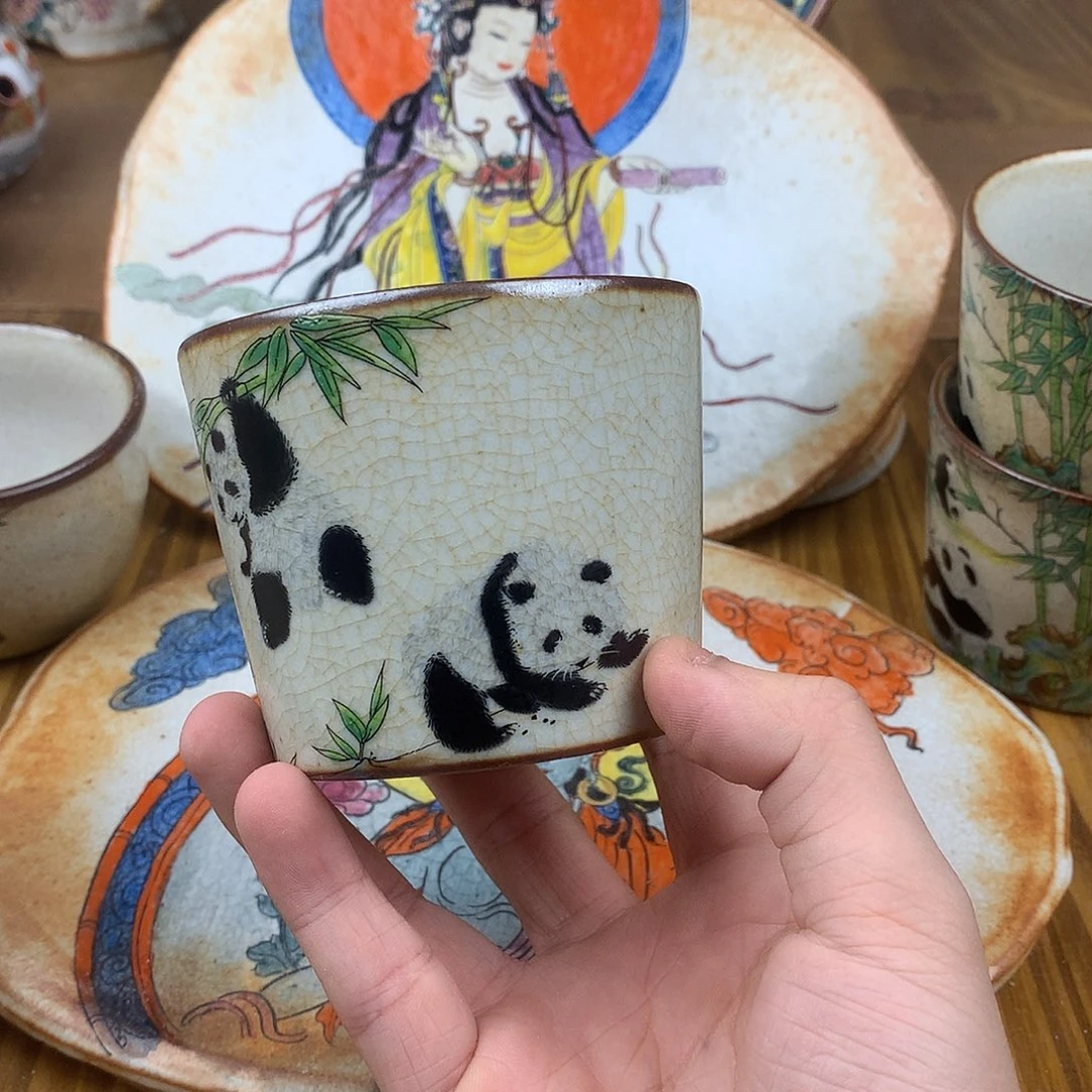 老***茶杯景德镇陶瓷手作