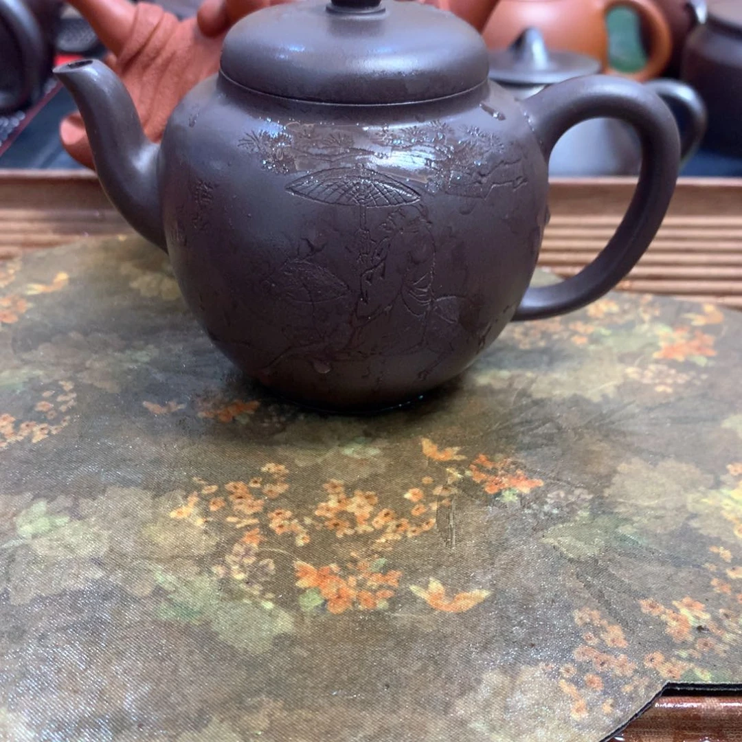 茶壶紫砂宜兴原矿紫罗兰宫灯200 CC