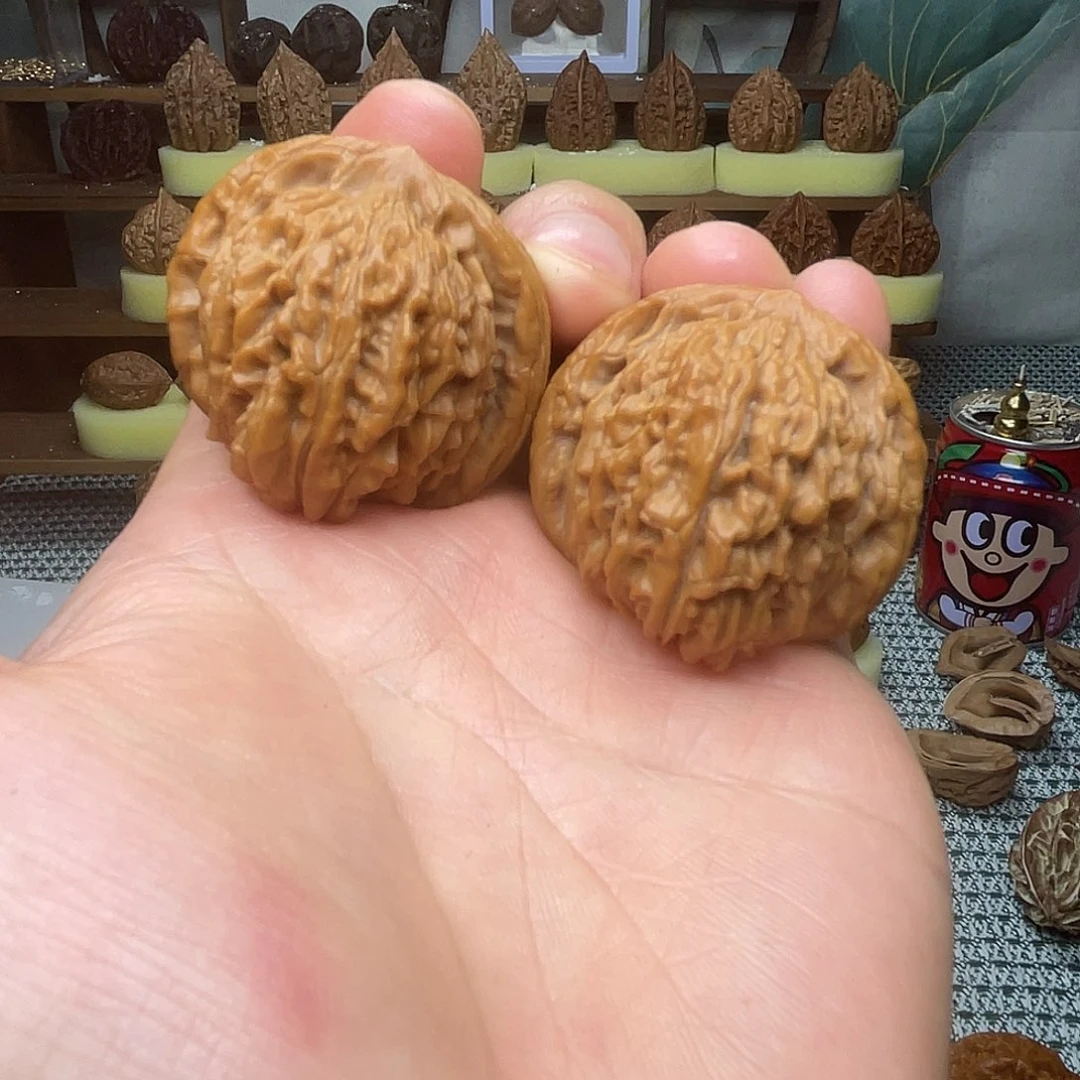 文玩核桃把件麻核桃野楼子