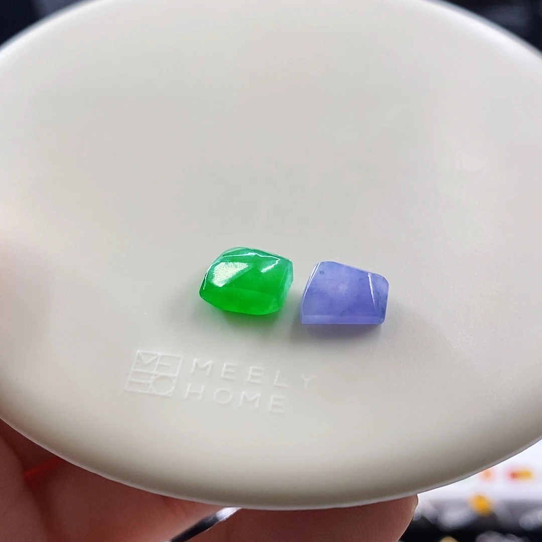 裸石翡翠双彩裸石