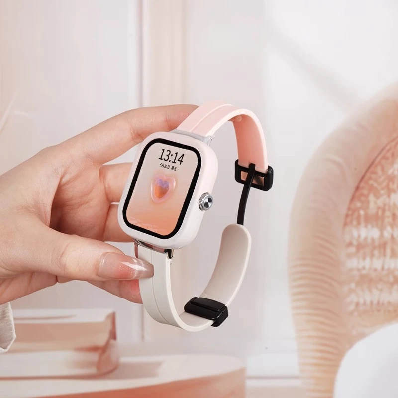 适用红米watch5/4硅胶表带磁吸保护壳套小米手环9pro智能8pro腕表