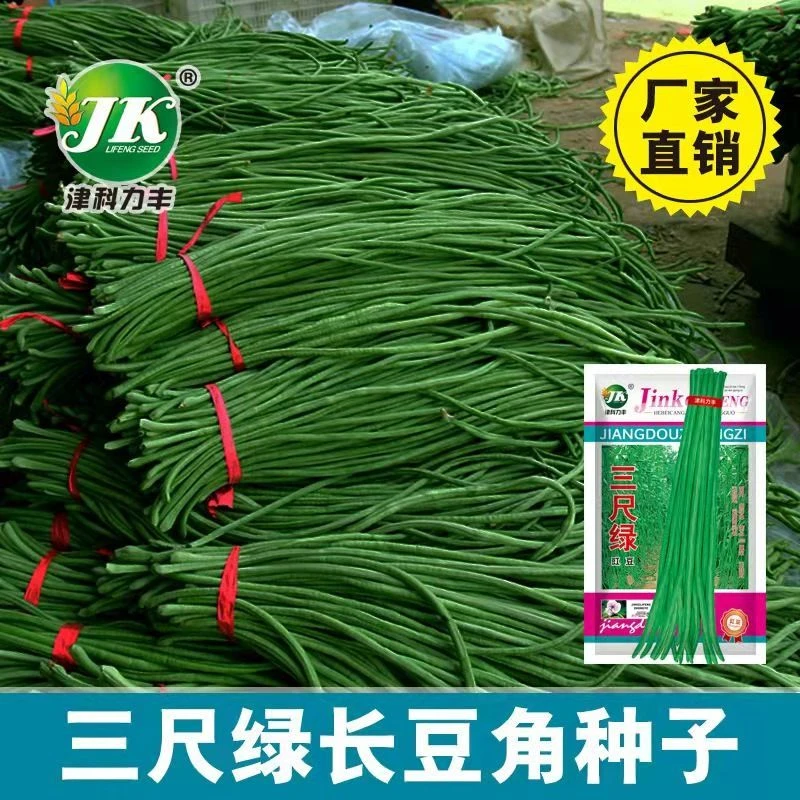 【满5包包邮】厚肉甜白豆角种子