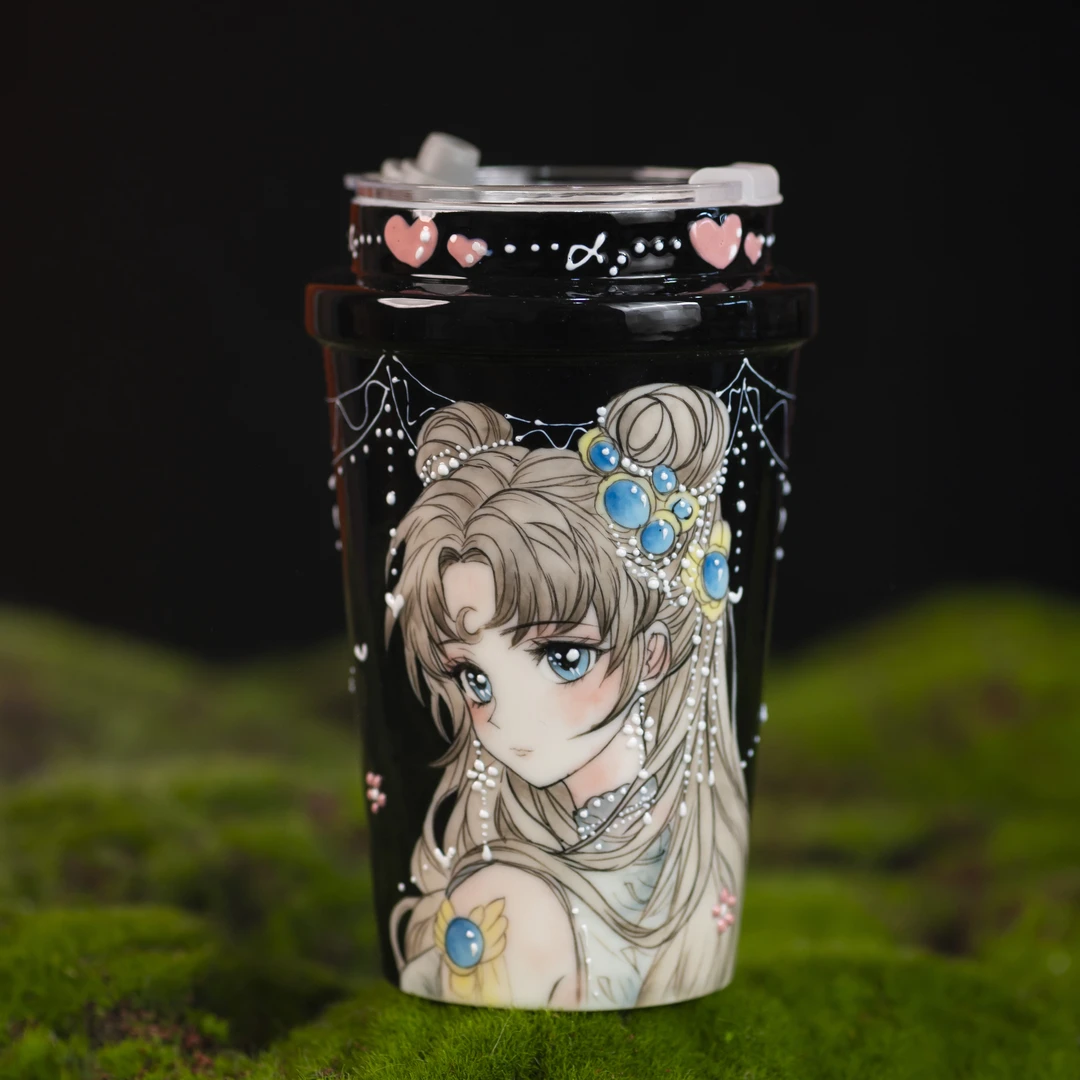 U米老师预算连接（玉泥）景德镇手工手绘文创陶瓷杯