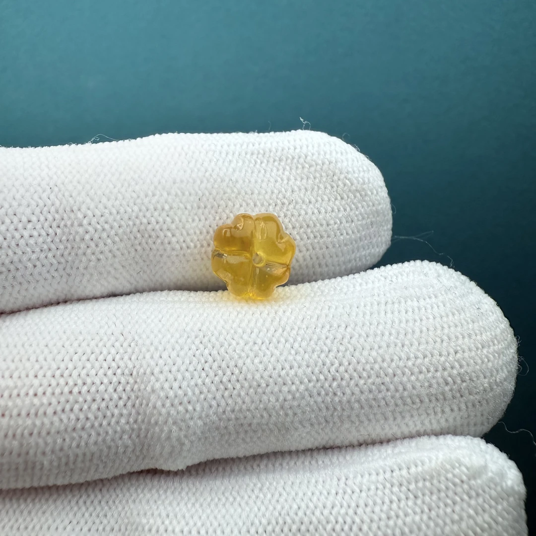 K2998天然原矿蜜蜡 瓜珠9.5*5.5mm支持复检 假一罚十