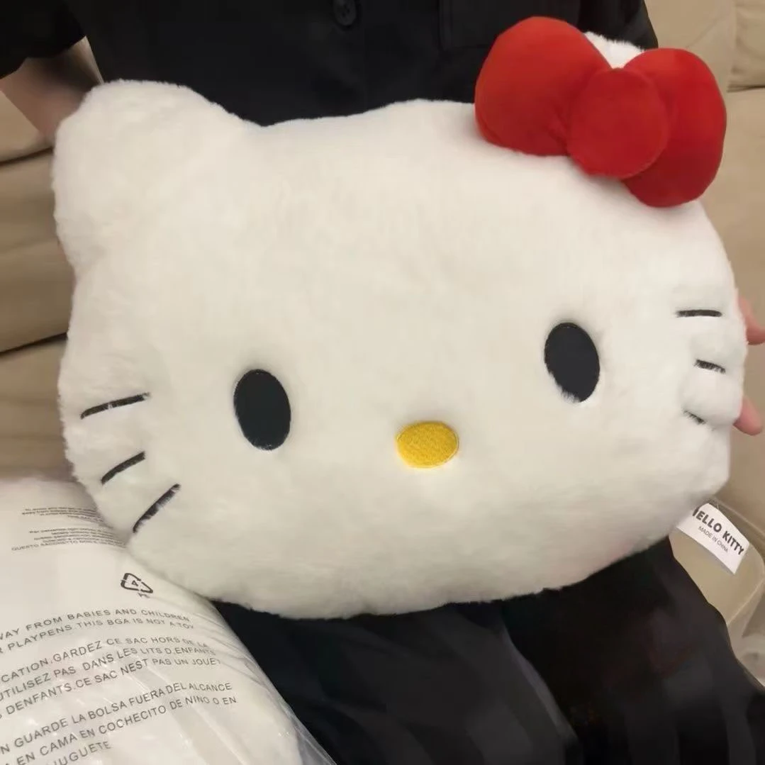 可爱KT毛绒床头靠垫沙发靠枕生日礼物ins风家居客厅超软专用搞笑