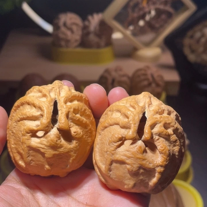 桃核吊坠球圆乾坤核桃45