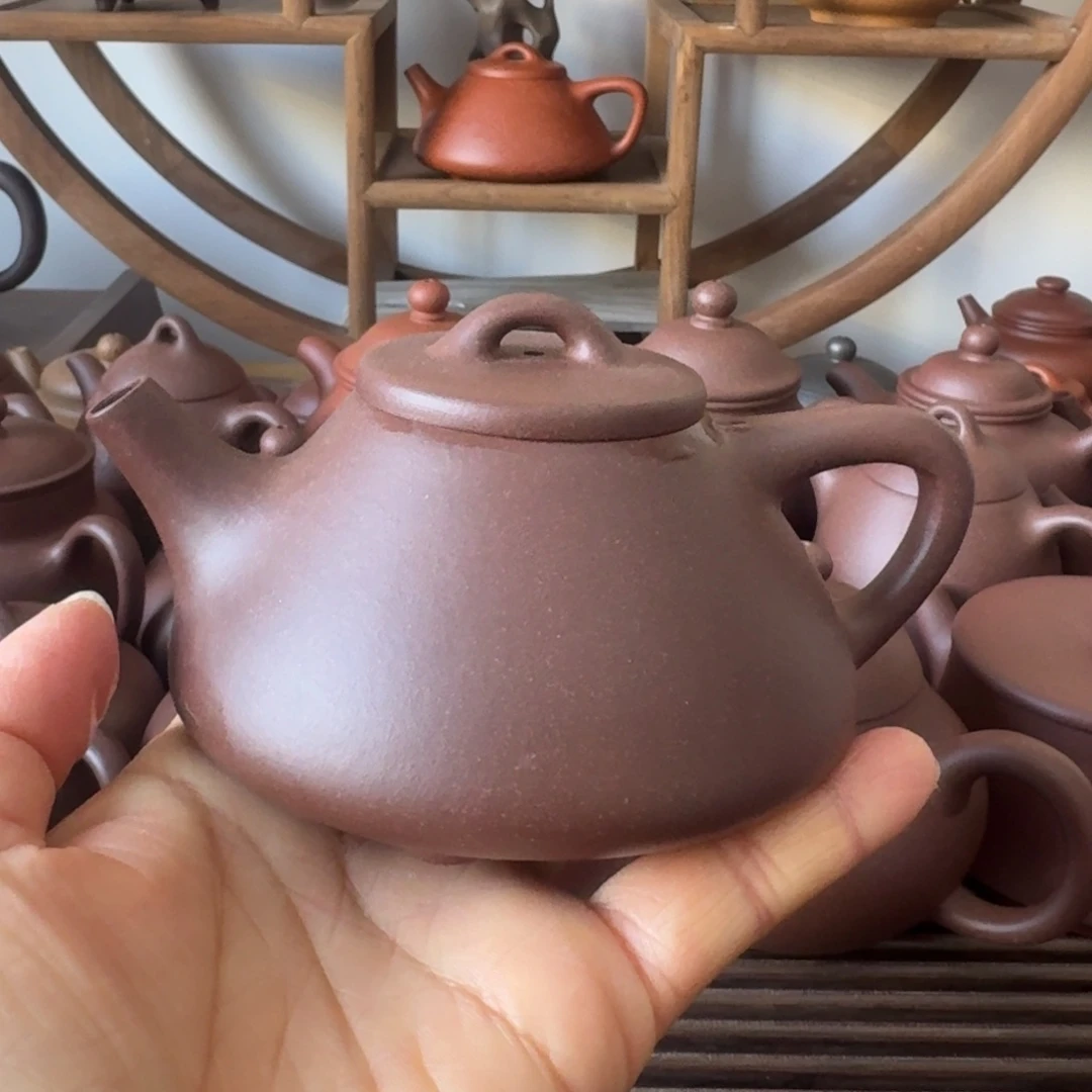 紫砂茶壶200cc子冶石瓢嫩底槽清