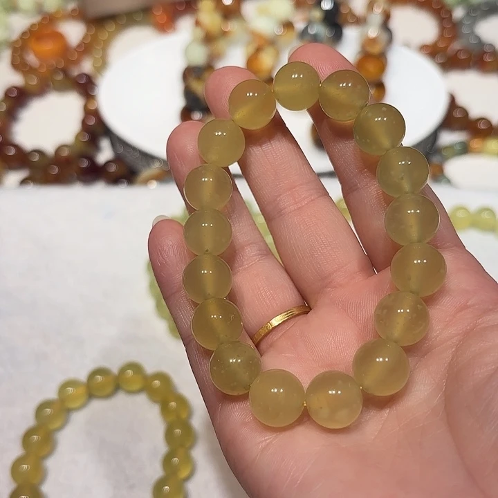 未镶嵌蛇纹石玉手串