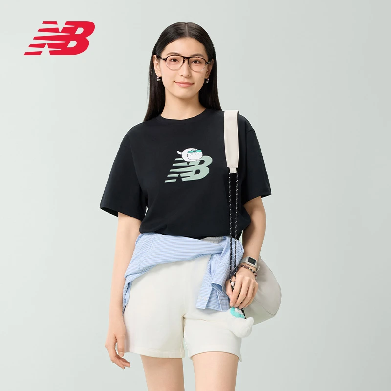 【跑者美学】NB官方男女百搭舒适运动风圆领休闲短袖T恤 AMT52340