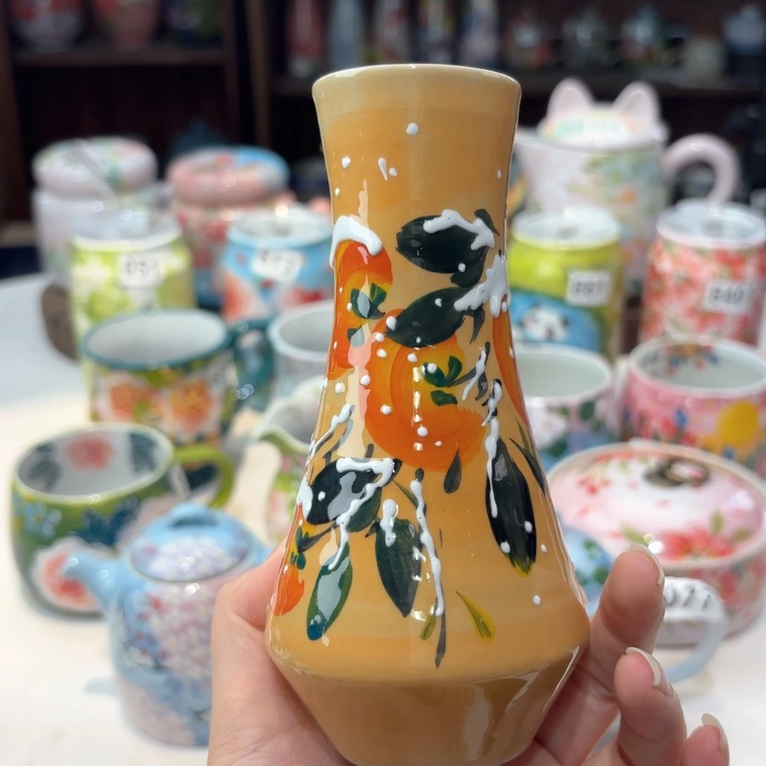 景德镇手绘高温釉下彩陶瓷茶具