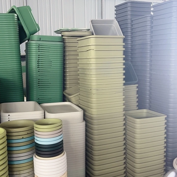 瑕疵方盆28口3个果绿色