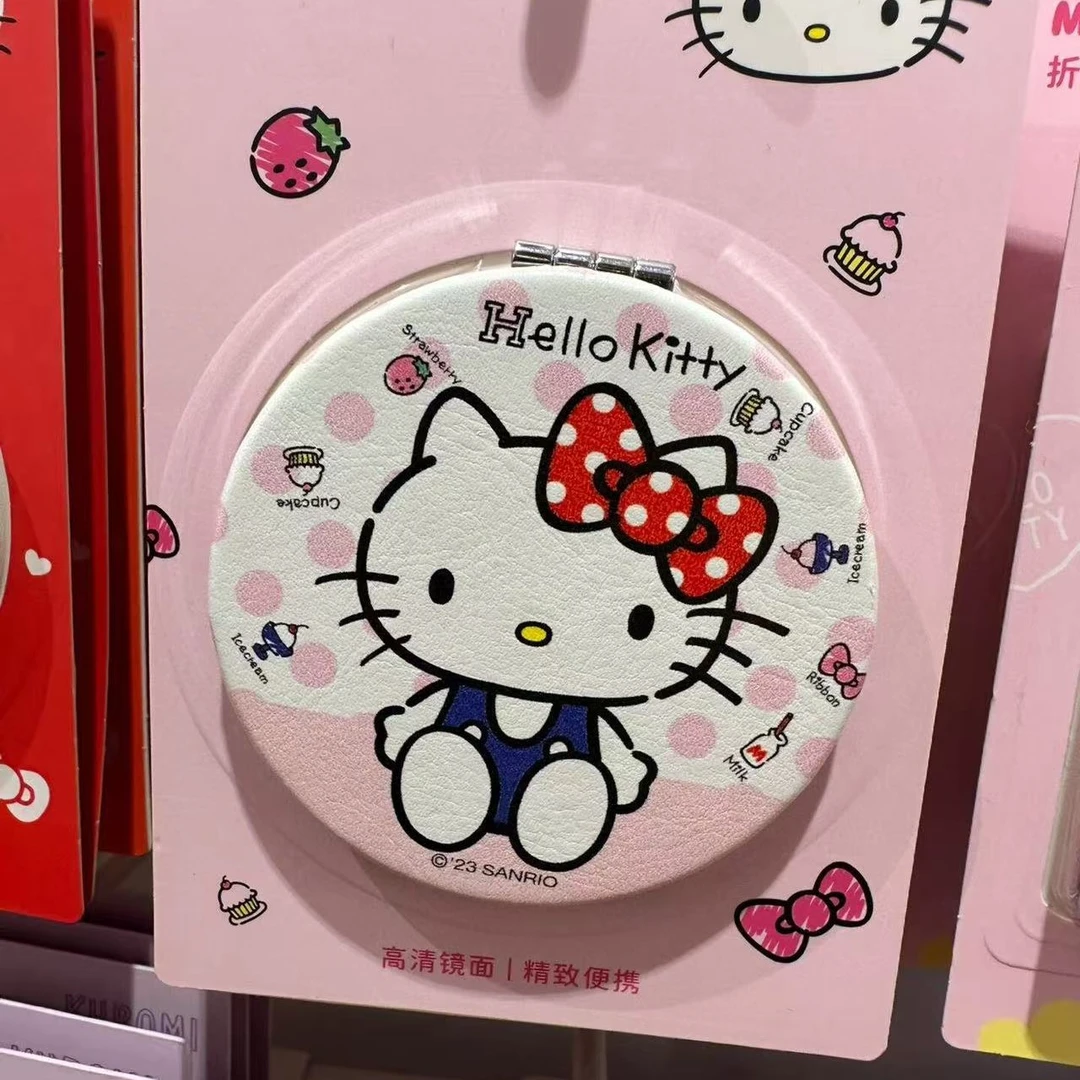 可爱Hello Kitty经典双面折叠随身镜黑白系列