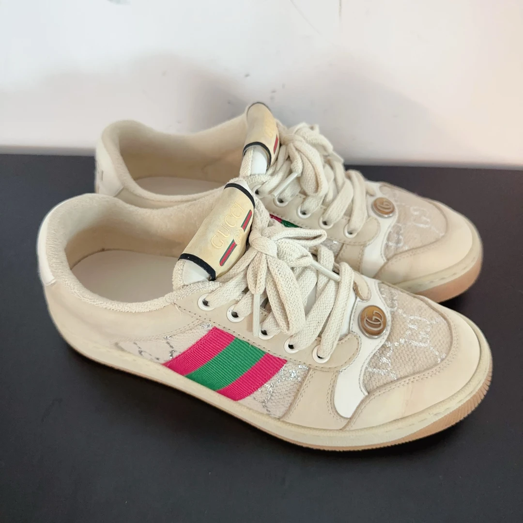 95新 GUCCI/古驰 脏脏鞋 尺码36.5成色看直播 GSS27738