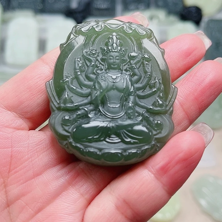 和田玉未镶嵌颈饰