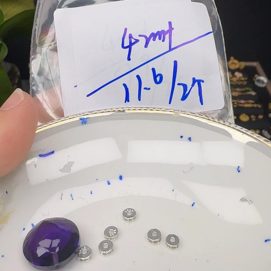 颈饰银S925镶嵌紫晶紫水晶925镶嵌173