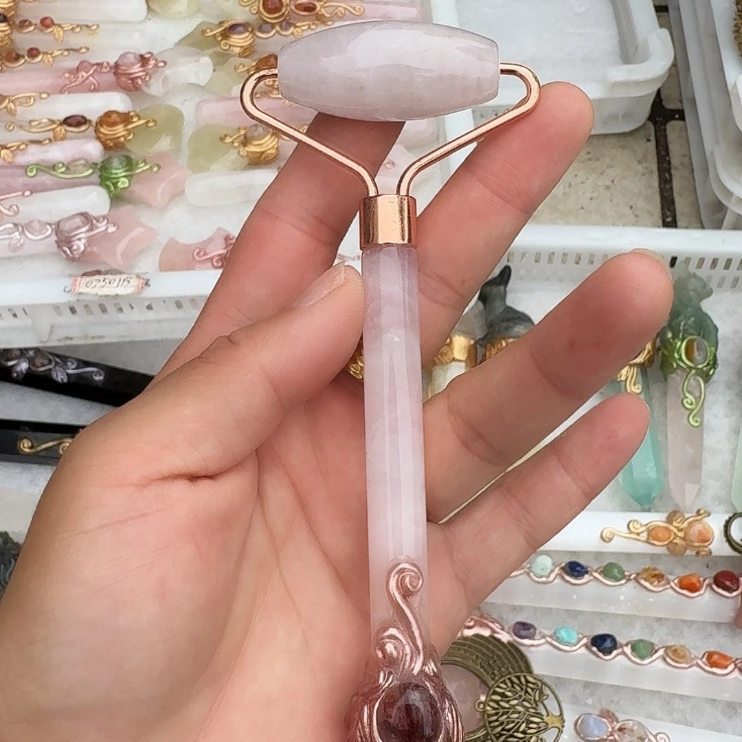 未镶嵌手链烟晶粉