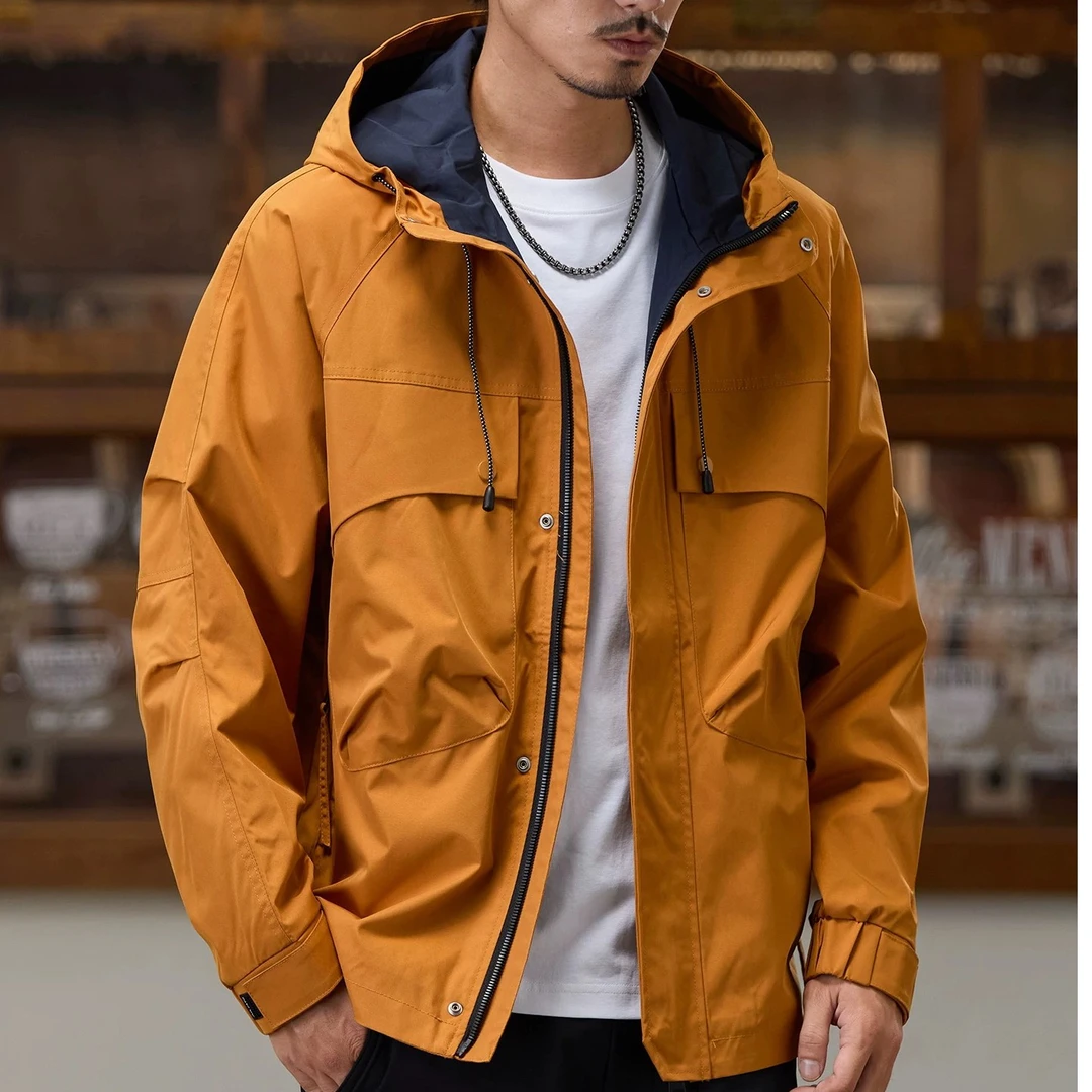 秋冬季美式户外工装冲锋衣外套男士加厚加棉防风夹克棉服6606