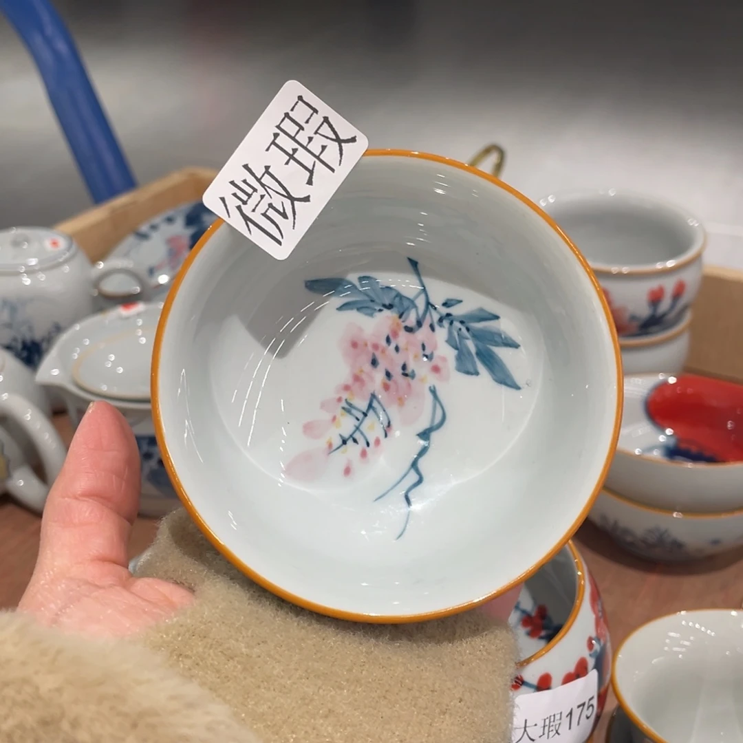 有瑕釉下彩纯手绘