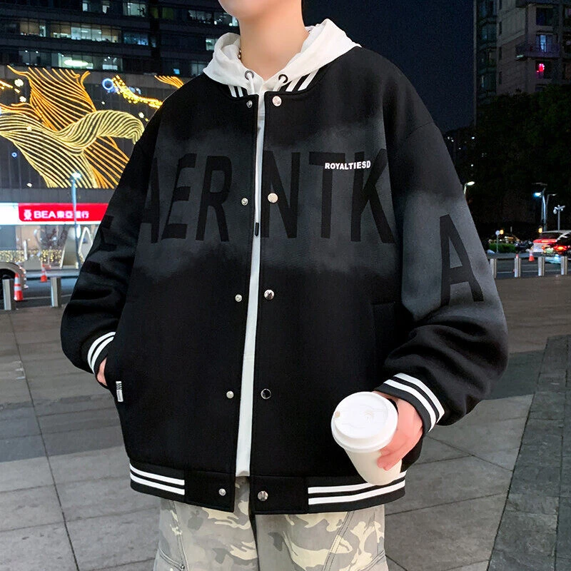 2025新款春秋季外套男孩初高中学生棒球服青少年帅气大童男装夹克