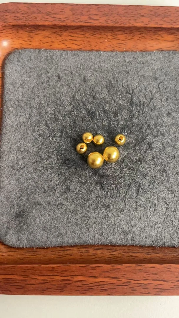 足金999 卡4卡6古法金珠手链