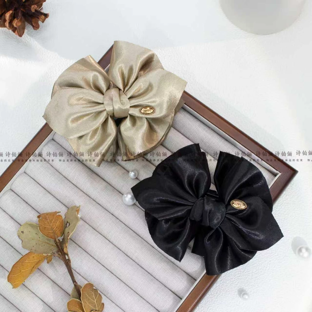 2025爆款设计不规则蝴蝶结时尚经典气质优雅网红发夹发卡SG1856