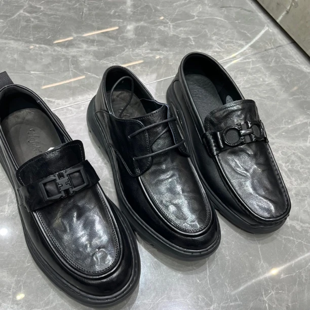 3233系列头层牛皮男士休闲皮鞋商务百搭舒适