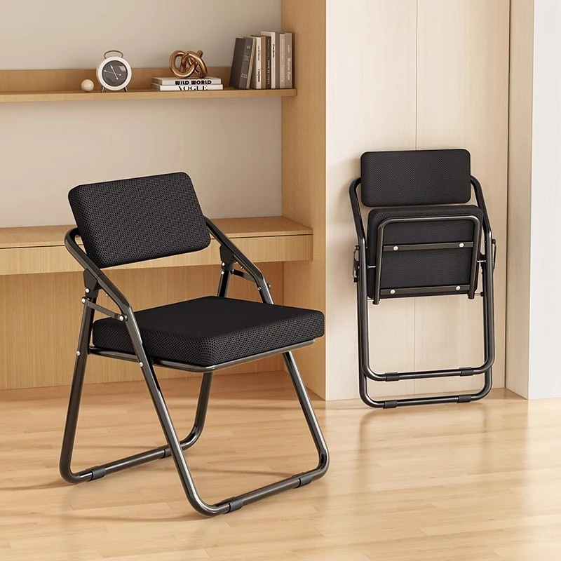 折叠椅宿舍学生寝室学习椅子家用餐椅简易舒适凳子靠背办公电脑椅