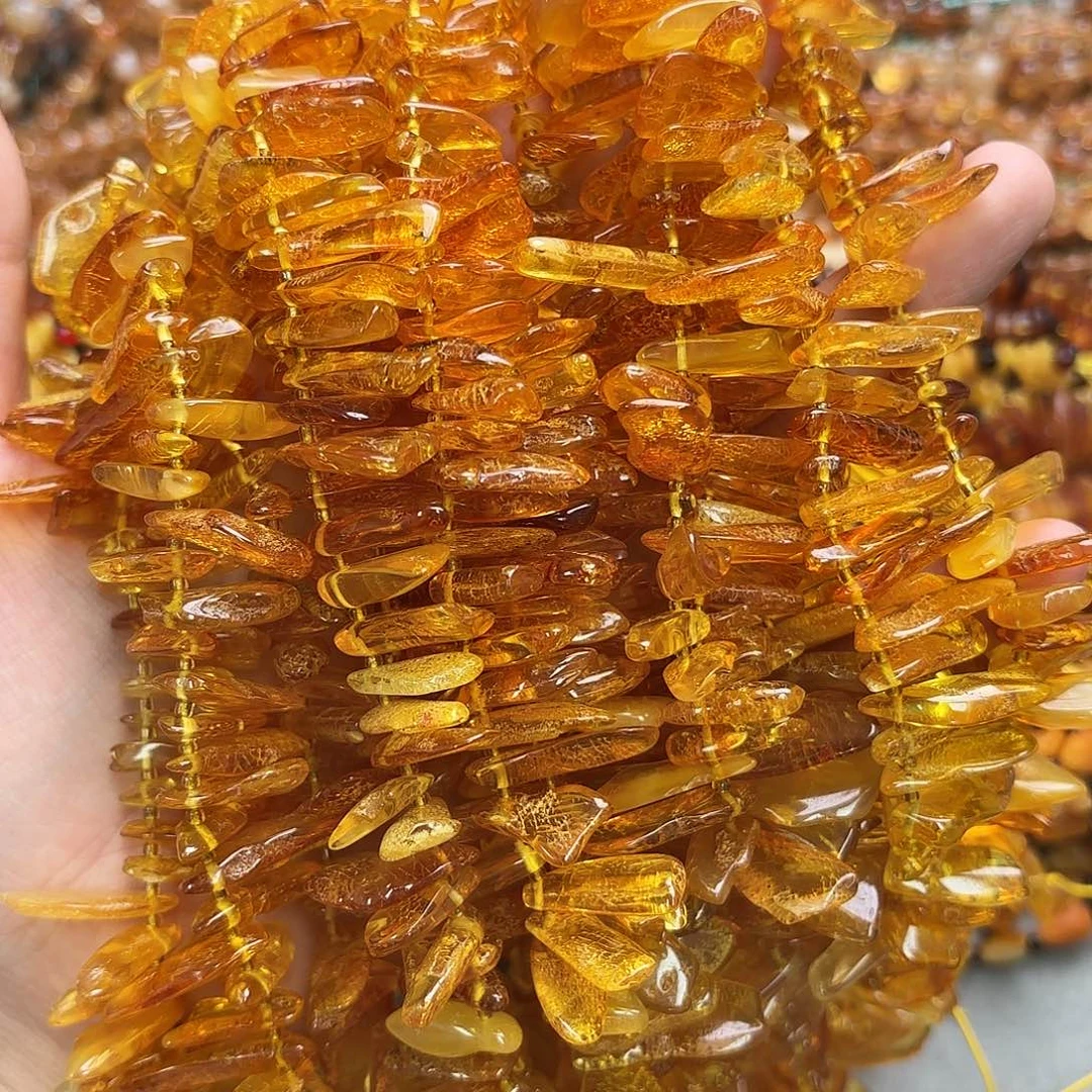玛瑙/玉髓未镶嵌珠宝半成品琥珀蜜蜡大牙一条