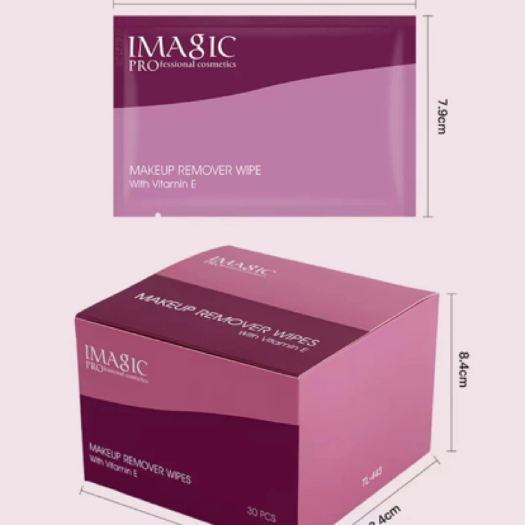 IMAGIC水润卸妆湿巾温和深层清洁一次性湿巾防水眼线液笔卸妆巾